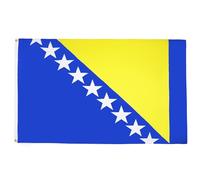AZ FLAG - Drapeau Bosnie-Herzégovine - 250x150 cm - Grand Drapeau Bosnien 100% Polyester Avec Oeillets Métalliques Intégrés - Pavillon 300 g