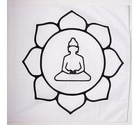 AZ FLAG - Drapeau Bouddha Fleur de lotus - 90x90 cm - Drapeau Du Bouddhisme 100% Polyester Avec Fourreau et Cordelette - Pavillon 80 g