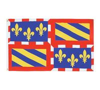 AZ FLAG - Drapeau Bourgogne - 90x60 cm - Drapeau Bourguignon - France 100% Polyester Avec Oeillets Métalliques Intégrés - Pavillon 50 g