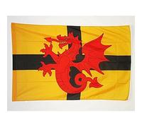 AZ FLAG - Drapeau Bretagne Pays du Trégor - 150x90 cm - Drapeau Bro-Dreger 100% Polyester Avec Fourreau et cordelette - Pavillon 110 g