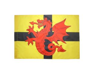 AZ FLAG - Drapeau Bretagne Pays du Trégor - 90x60 cm - Drapeau Bro-Dreger 100% Polyester Avec Fourreau et Cordelette - Pavillon 50 g