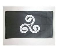 AZ FLAG Drapeau Bretagne Triskell Triserpent 150x90 cm 2 Œillets