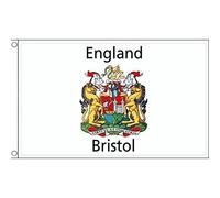 AZ FLAG - Drapeau Bristol City - 150x90 cm - Drapeau Ville De Bristol 100% Polyester Avec Oeillets Métalliques Intégrés - Pavillon 110 g