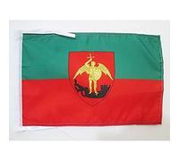 AZ FLAG - Drapeau Bruxelles - 45x30 cm - Pavillon De Brussel 100% Polyester Avec Deux Cordelettes - 20g