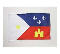 AZ FLAG - Drapeau Cajuns de Louisiane - 45x30 cm - Pavillon Des Cadiens 100% Polyester Avec Deux Cordelettes - 20g