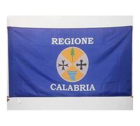 AZ FLAG - Drapeau Calabre - 150x90 cm - Drapeau Calabrais - Calabria - Italie 100% Polyester Avec Fourreau et cordelette - Pavillon 110 g