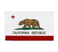 AZ FLAG - Drapeau Californie - 150x90 cm - Polyester léger - Drapeau Californien - Etat Américain - Usa - Etats-Unis Avec Oeillets Métalliques Intégrés - 80g