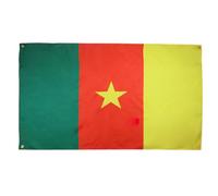AZ FLAG Drapeau Cameroun 150x90 cm avec 4 oeillets, Pavillon Camerounais pour balcon ou mur