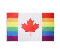 AZ FLAG Drapeau Canada Arc-en-Ciel 150x90 cm Gay Polyester 100D 2 Œillets