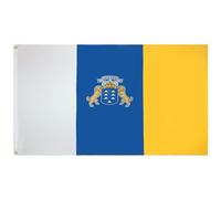 AZ FLAG - Drapeau Canaries - 90x60 cm - Drapeau De Canarias - Espagne 100% Polyester Avec Oeillets Métalliques Intégrés - Pavillon 50 g