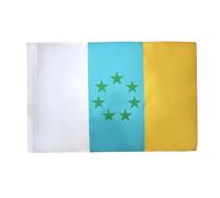 AZ FLAG - Drapeau Canaries Indépendentiste - 150x90 cm - Drapeau Nacionaliste Canarien - Canarias 100% Polyester Avec Fourreau et cordelette - Pavillon 110 g