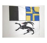 AZ FLAG - Drapeau Canton des Grisons - 90x90 cm - Drapeau Graubünden - Gr Suisse 100% Polyester Avec Fourreau et Cordelette - Pavillon 80 g