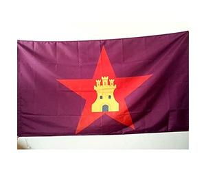 AZ FLAG - Drapeau Castilla Comunera indépendentiste - 150x90 cm - Drapeau Castillan Nationaliste 100% Polyester Avec Fourreau et cordelette - Pavillon 110 g