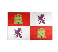AZ FLAG - Drapeau Castille-Et-Leon - 150x90 cm - Drapeau Castillan 100% Polyester Avec Oeillets Métalliques Intégrés - Pavillon 110 g