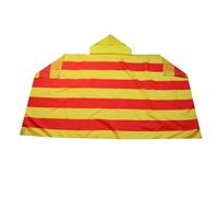 AZ FLAG Drapeau Catalogne 150x90 cm - Cape Drapeau Catalan 100% Polyester avec manches intégrées - Body Flag
