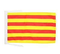 AZ FLAG Drapeau Catalogne 45x30 cm Polyester Léger Cordelettes