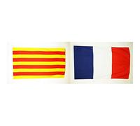 AZ FLAG Drapeau Catalogne 90x60cm - Drapeau Catalan 60 x 90 cm - Drapeaux & Drapeau France 90x60cm - Drapeau français 60 x 90 cm Polyester léger