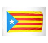 AZ FLAG - Drapeau Catalogne Estelada - 150x90 cm - Drapeau Catalan 100% Polyester Avec Oeillets Métalliques Intégrés - Pavillon 110 g