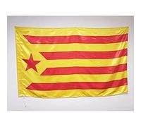 AZ FLAG Drapeau Catalogne Estelada Vermella 150x90 cm Satin Fourreau