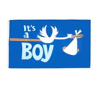 AZ FLAG - Drapeau C'est un garçon - 90x60 cm - Drapeau It'S A Boy - Naissance 100% Polyester Avec Oeillets Métalliques Intégrés - Pavillon 50 g