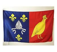 AZ FLAG - Drapeau Charente Maritime - 150x90 cm - Drapeau Département Charentais 100% Polyester Avec Fourreau et cordelette - Pavillon 110 g