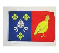 AZ FLAG Drapeau Charente Maritime 45x30 cm Polyester 100D Cordelettes