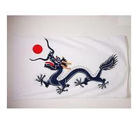 AZ FLAG - Drapeau Chine Dynastie Qing 1889-150x90 cm - Drapeau Dragon Chinois 100% Polyester Avec Fourreau et cordelette - Pavillon 110 g