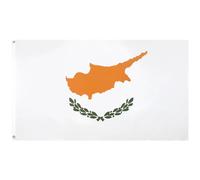 AZ FLAG - Drapeau Chypre - 90x60 cm - Drapeau Chypriote 100% Polyester Avec Oeillets Métalliques Intégrés - Pavillon 50 g