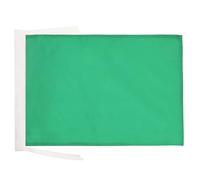 AZ FLAG - Drapeau Commissaire de course Vert - 45x30 cm - Pavillon Fin De La Zone De Danger 100% Polyester Avec Deux Cordelettes - 20g