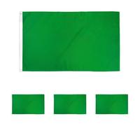 AZ FLAG - Drapeau Commissaire de course Vert - 90x60 cm - Drapeau Fin De La Zone De Danger 100% Polyester Avec Oeillets Métalliques Intégrés - Pavillon 50 g (Lot de 4)