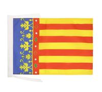 AZ FLAG Drapeau Communauté Valencienne 45x30 cm Polyester 100D Cordelettes