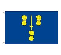 AZ FLAG - Drapeau Comté de Cheshire - 150x90 cm - Drapeau County Of Ches. - Angleterre 100% Polyester Avec Oeillets Métalliques Intégrés - Pavillon 110 g