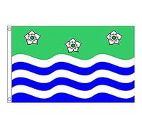 AZ FLAG - Drapeau Comté de Cumberland - 150x90 cm - Drapeau County Of Cumberland - Angleterre 100% Polyester Avec Oeillets Métalliques Intégrés - Pavillon 110 g
