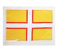 AZ FLAG - Drapeau Comté de Dorset - 45x30 cm - Pavillon County Of Dorset - Angleterre 100% Polyester Avec Deux Cordelettes - 20g