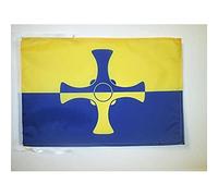 AZ FLAG - Drapeau Comté de Durham - 45x30 cm - Pavillon County Of Durham - Angleterre 100% Polyester Avec Deux Cordelettes - 20g