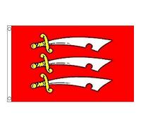 AZ FLAG - Drapeau Comté de Essex - 150x90 cm - Drapeau County Of Essex - Angleterre 100% Polyester Avec Oeillets Métalliques Intégrés - Pavillon 110 g