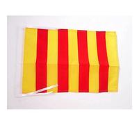 AZ FLAG - Drapeau Comté de Foix - 45x30 cm - Pavillon Province France - Ariège 100% Polyester Avec Deux Cordelettes - 20g