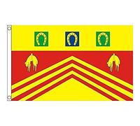 AZ FLAG - Drapeau Comté de Gloucestershire Ancien - 150x90 cm - Drapeau County Of Glos. - Angleterre 100% Polyester Avec Oeillets Métalliques Intégrés - Pavillon 110 g