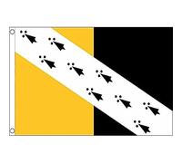 AZ FLAG - Drapeau Comté de Norfolk Nouveau - 150x90 cm - Drapeau County Of Norfolk - Angleterre 100% Polyester Avec Oeillets Métalliques Intégrés - Pavillon 110 g
