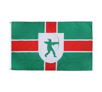 AZ FLAG - Drapeau Comté de Nottinghamshire - 90x60 cm - Drapeau County Of Notts. - Angleterre 100% Polyester Avec Oeillets Métalliques Intégrés - Pavillon 50 g