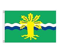 AZ FLAG - Drapeau Comté de Nottinghamshire Ancien - 150x90 cm - Drapeau County Of Notts. - Angleterre 100% Polyester Avec Oeillets Métalliques Intégrés - Pavillon 110 g