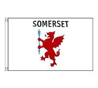 AZ FLAG - Drapeau Comté de Somerset Ancien - 150x90 cm - Drapeau County Of Somerset - Angleterre 100% Polyester Avec Oeillets Métalliques Intégrés - Pavillon 110 g