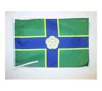 AZ FLAG - Drapeau Comté du Yorkshire North Riding - 45x30 cm - Pavillon County Of York - Angleterre 100% Polyester Avec Deux Cordelettes - 20g