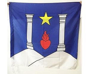 AZ FLAG Drapeau Congrégation des chanoines réguliers du 90x90 cm | Congrégation des chanoines réguliers du Grand-Saint-Bernard Usage intérieur et extérieur Drapeau décoratif du C R B