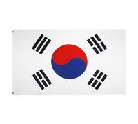 AZ FLAG - Drapeau Corée du Sud - 150x90 cm - Drapeau Coréen 100% Polyester Avec Oeillets Métalliques Intégrés - Pavillon 110 g