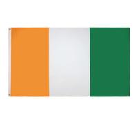 AZ FLAG - Drapeau Côte d'Ivoire - 250x150 cm - Grand Drapeau Ivoirien 100% Polyester Avec Oeillets Métalliques Intégrés - Pavillon 300 g