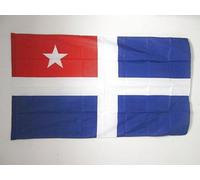 AZ FLAG - Drapeau Crète autonome 1897-1913 - 150x90 cm - Drapeau État Crétois 100% Polyester Avec Fourreau et cordelette - Pavillon 110 g