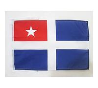 AZ FLAG - Drapeau Crète autonome 1897-1913 - 45x30 cm - Pavillon État Crétois 100% Polyester Avec Deux Cordelettes - 20g