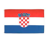 AZ FLAG Drapeau Croatie 150x90 cm Drapeau Croate Polyester 100D 2 Œillets | Usage intérieur et extérieur Drapeau décoratif Hrvatska coutures doubles et bords renforcés avec œillets métalliques