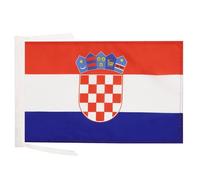 AZ FLAG - Drapeau Croatie - 45x30 cm - Pavillon Croate 100% Polyester Avec Deux Cordelettes - 20g